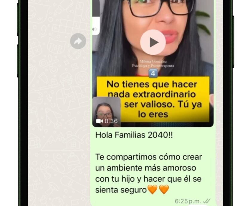 grupos de Whats app en el Plan 2040